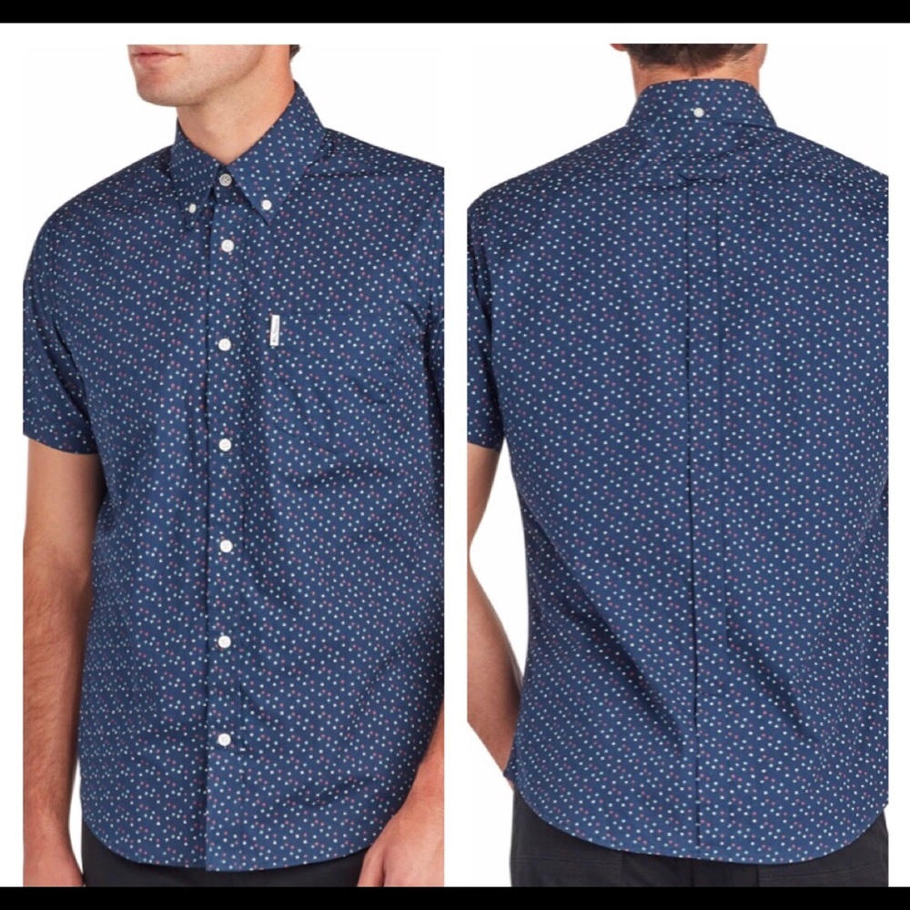 Ben Sherman Flower Print Men’s shirt NWT Large